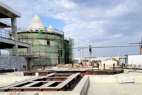 安徽年產(chǎn)60萬噸鋼渣線項目安裝現(xiàn)場