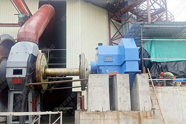 廣西φ3.8m水泥磨項目安裝現(xiàn)場